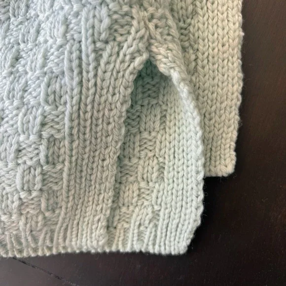 Aran Crafts Women Medium Merino Wool Cable Knit Hooded Zip Cardigan Sweater - Picture 4 of 7